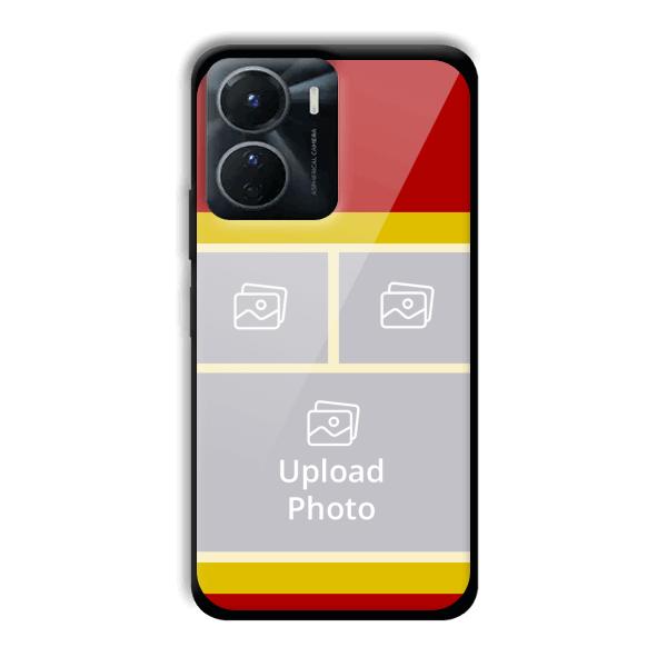Red Yellow Collage Customized Printed Back Cover for Vivo Y16