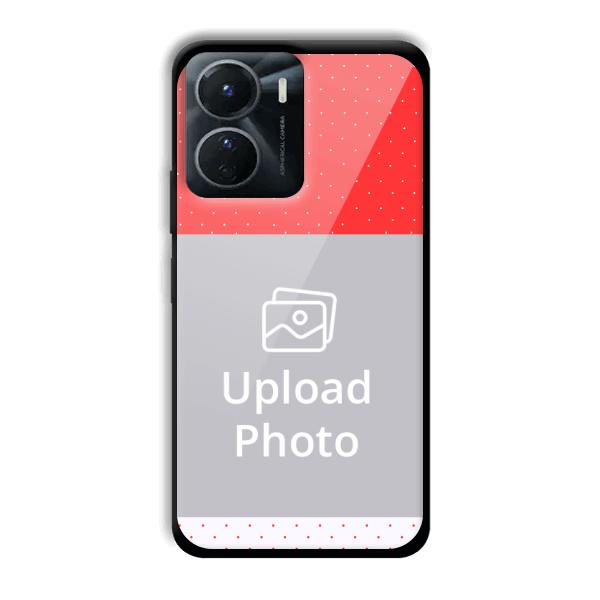 Red White Customized Printed Back Cover for Vivo Y16