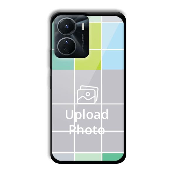Grid Customized Printed Back Cover for Vivo Y16