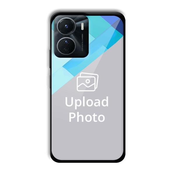 Bluish Patterns Customized Printed Back Cover for Vivo Y16