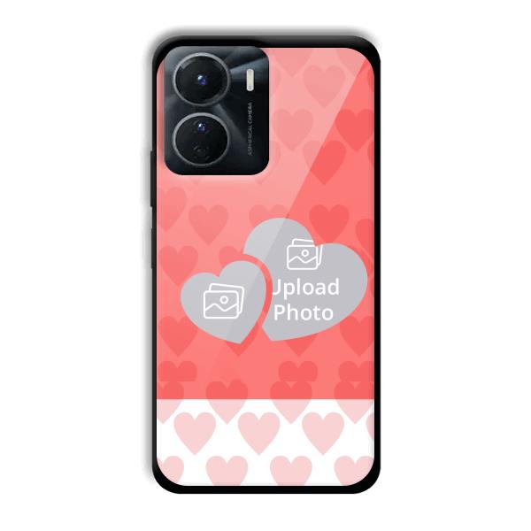 2 Hearts Customized Printed Back Cover for Vivo Y16
