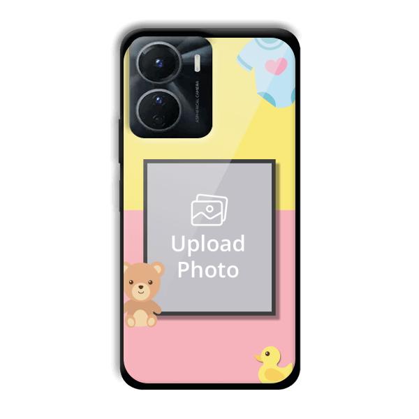 Teddy Bear Baby Design Customized Printed Back Cover for Vivo Y16