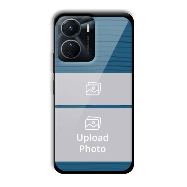Dark Blue Customized Printed Back Cover for Vivo Y16