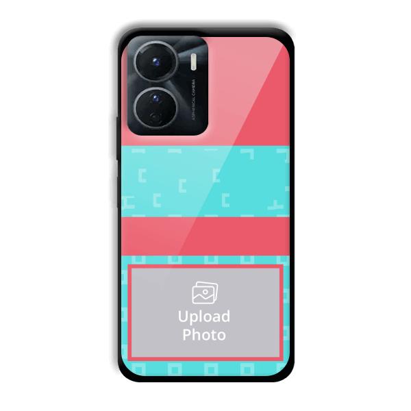 Bluish Pattern Customized Printed Back Cover for Vivo Y16
