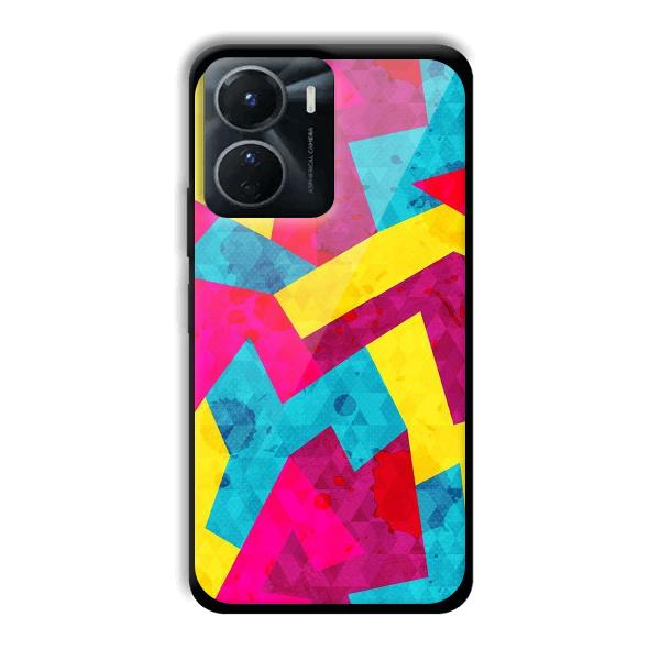 Pink Yellow Pattern Phone Customized Printed Back Cover for Vivo Y16