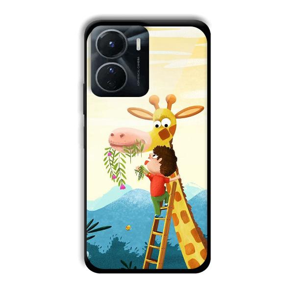 Giraffe & The Boy Phone Customized Printed Back Cover for Vivo Y16