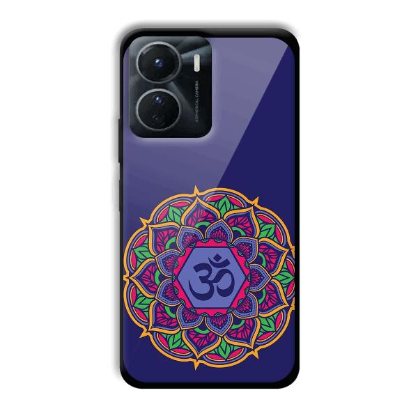 Blue Om Design Phone Customized Printed Back Cover for Vivo Y16