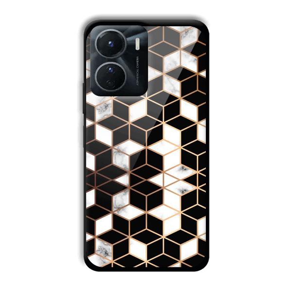 Black Cubes Phone Customized Printed Back Cover for Vivo Y16