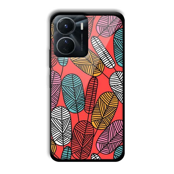 Lines and Leaves Phone Customized Printed Back Cover for Vivo Y16