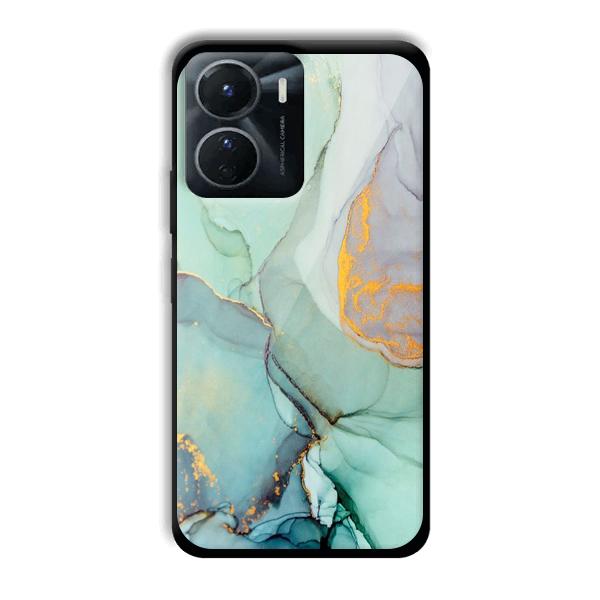 Green Marble Phone Customized Printed Back Cover for Vivo Y16