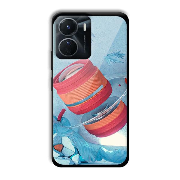 Blue Design Phone Customized Printed Back Cover for Vivo Y16