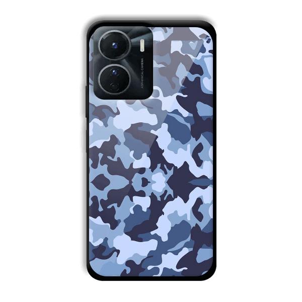 Blue Patterns Phone Customized Printed Back Cover for Vivo Y16
