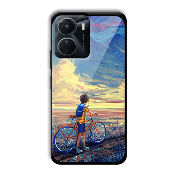 Boy & Sunset Phone Customized Printed Back Cover for Vivo Y16
