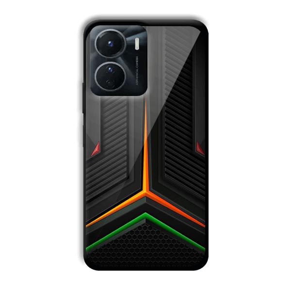 Black Design Phone Customized Printed Back Cover for Vivo Y16