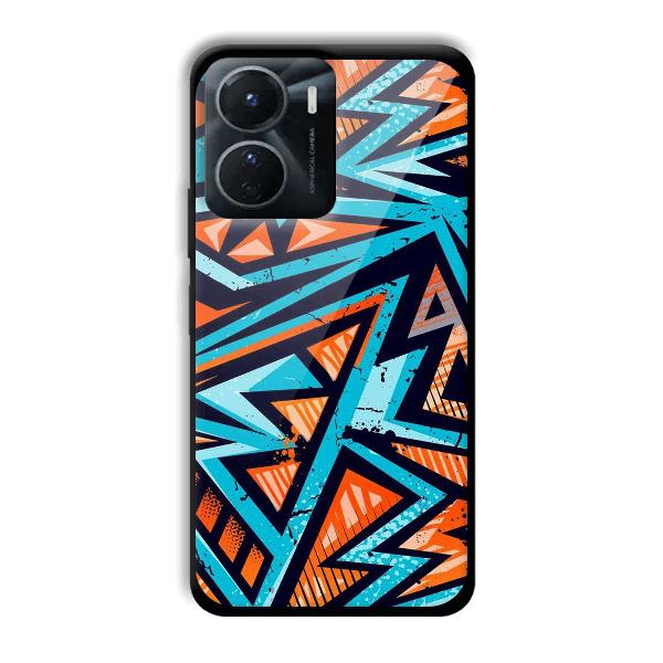 Zig Zag Pattern Phone Customized Printed Back Cover for Vivo Y16