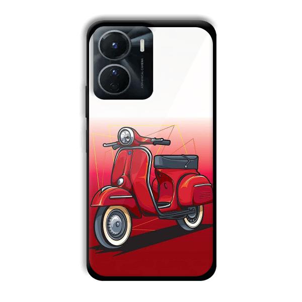 Red Scooter Phone Customized Printed Back Cover for Vivo Y16