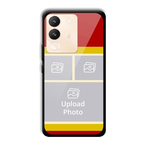 Red Yellow Collage Customized Printed Back Cover for Vivo Y200 5G