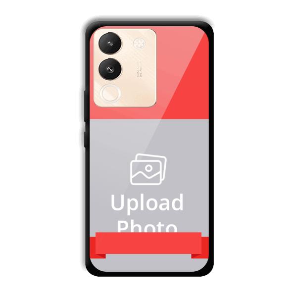 Red Design Customized Printed Back Cover for Vivo Y200 5G