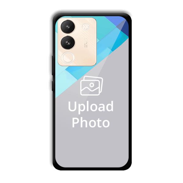 Bluish Patterns Customized Printed Back Cover for Vivo Y200 5G
