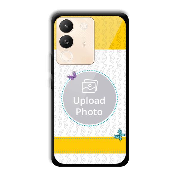 Butterflies & Yellow Customized Printed Back Cover for Vivo Y200 5G