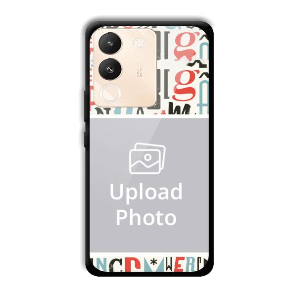 Alphabets Customized Printed Back Cover for Vivo Y200 5G