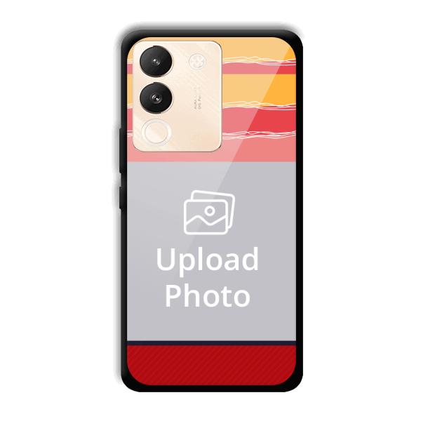 Yellow Pink Customized Printed Back Cover for Vivo Y200 5G