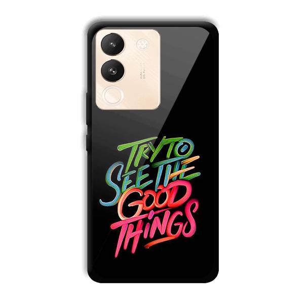 Good Things Quote Phone Customized Printed Back Cover for Vivo Y200 5G