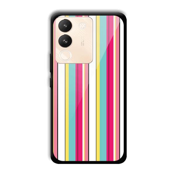 Lines Pattern Phone Customized Printed Back Cover for Vivo Y200 5G