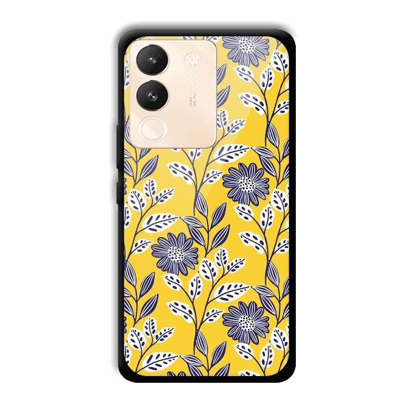 Yellow Fabric Design Phone Customized Printed Back Cover for Vivo Y200 5G