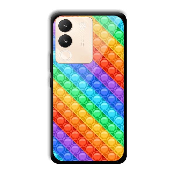 Colorful Circles Phone Customized Printed Back Cover for Vivo Y200 5G