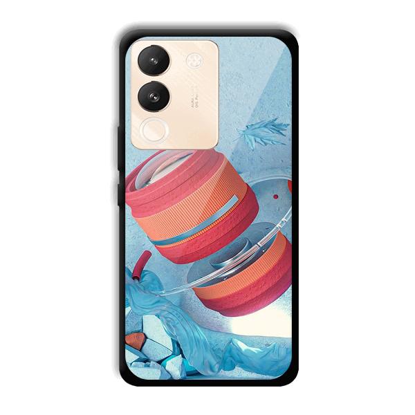 Blue Design Phone Customized Printed Back Cover for Vivo Y200 5G