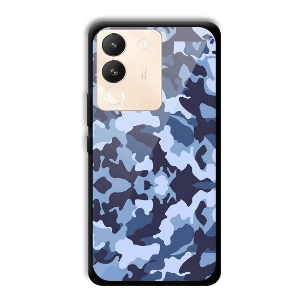 Blue Patterns Phone Customized Printed Back Cover for Vivo Y200 5G