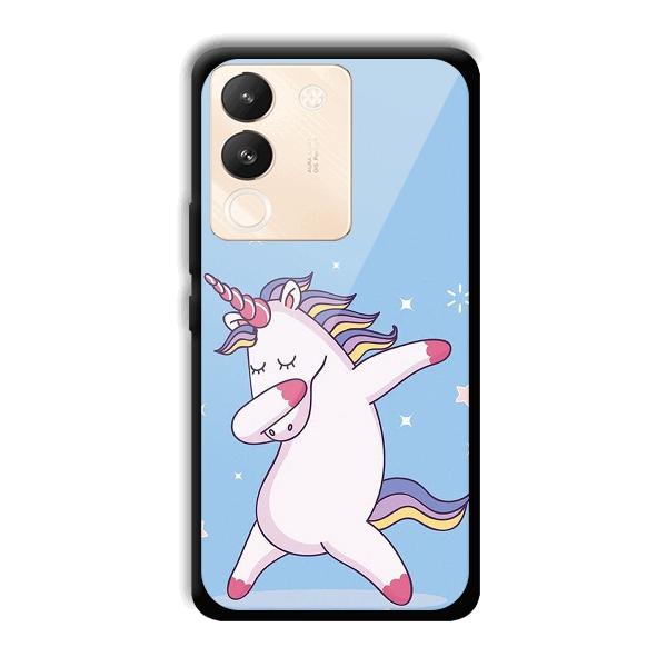Unicorn Dab Phone Customized Printed Back Cover for Vivo Y200 5G