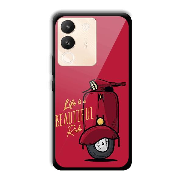 Life is Beautiful Phone Customized Printed Back Cover for Vivo Y200 5G