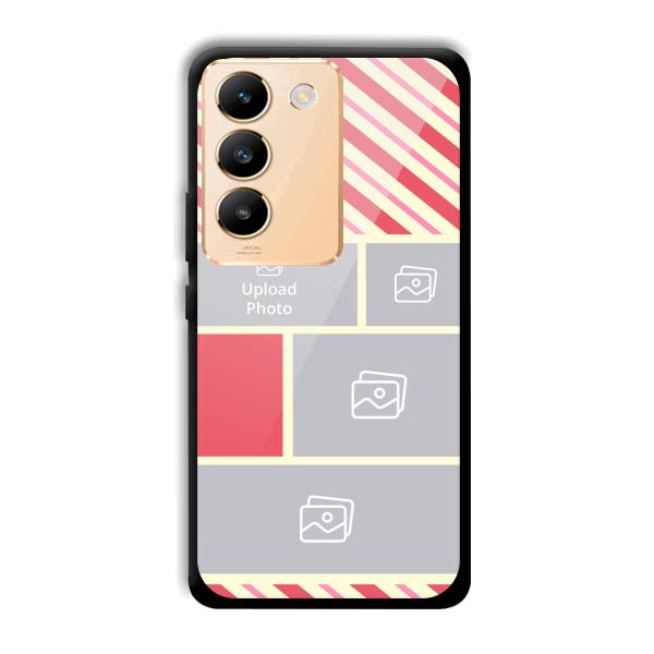 Diagnol Frame Customized Printed Back Cover for Vivo Y200e 5G