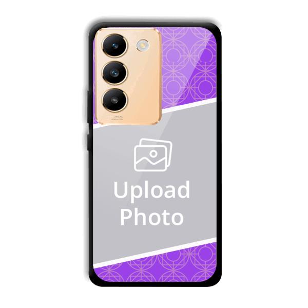 Purple Design Customized Printed Back Cover for Vivo Y200e 5G