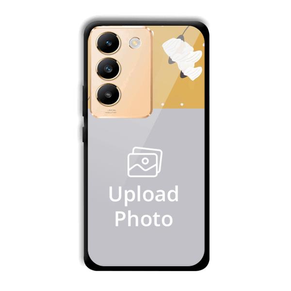 Flowers Background Customized Printed Back Cover for Vivo Y200e 5G