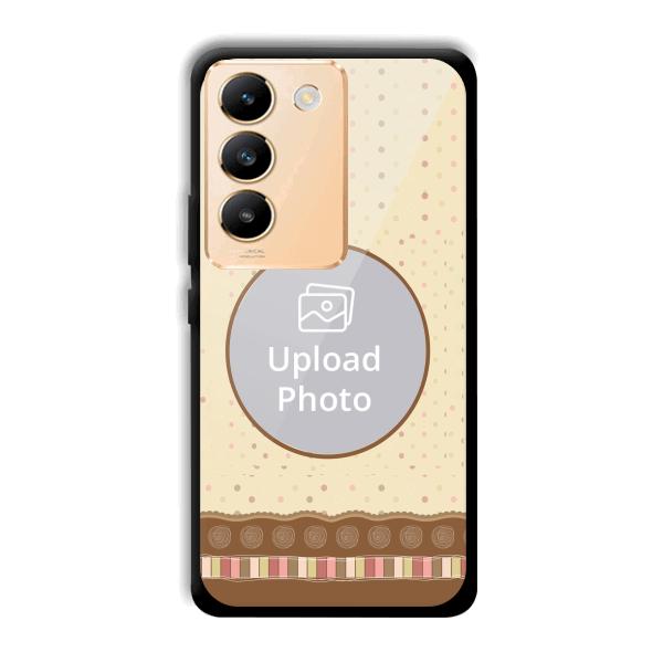 Brown Design Customized Printed Back Cover for Vivo Y200e 5G