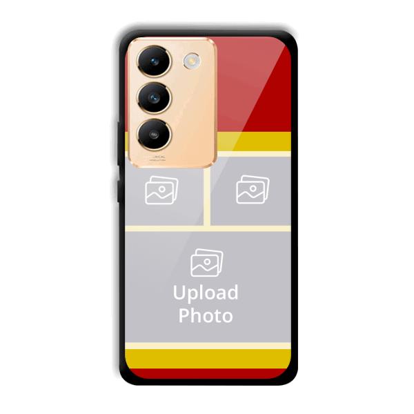 Red Yellow Collage Customized Printed Back Cover for Vivo Y200e 5G