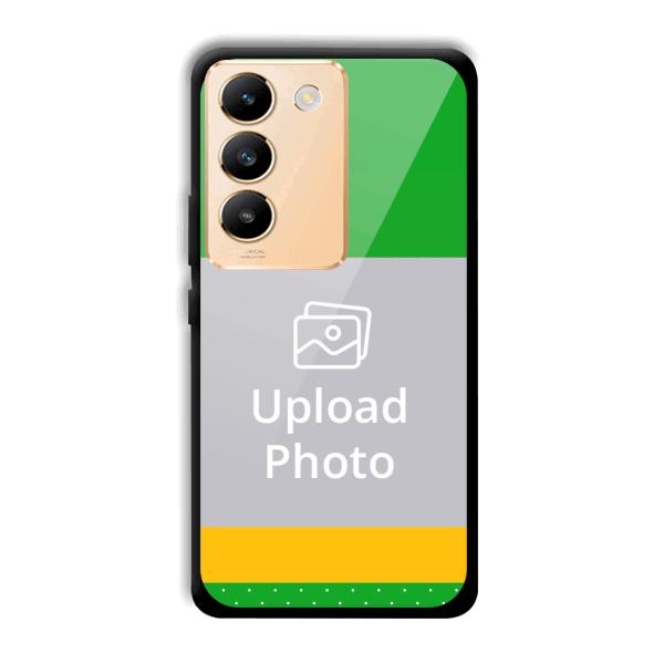 Green Yellow Customized Printed Back Cover for Vivo Y200e 5G