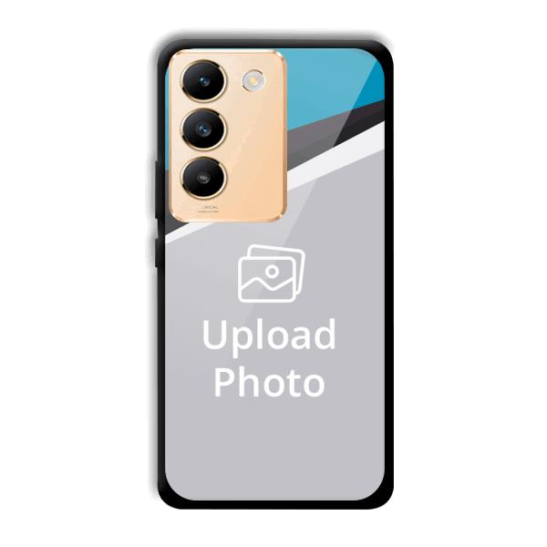 Blue Black Customized Printed Back Cover for Vivo Y200e 5G