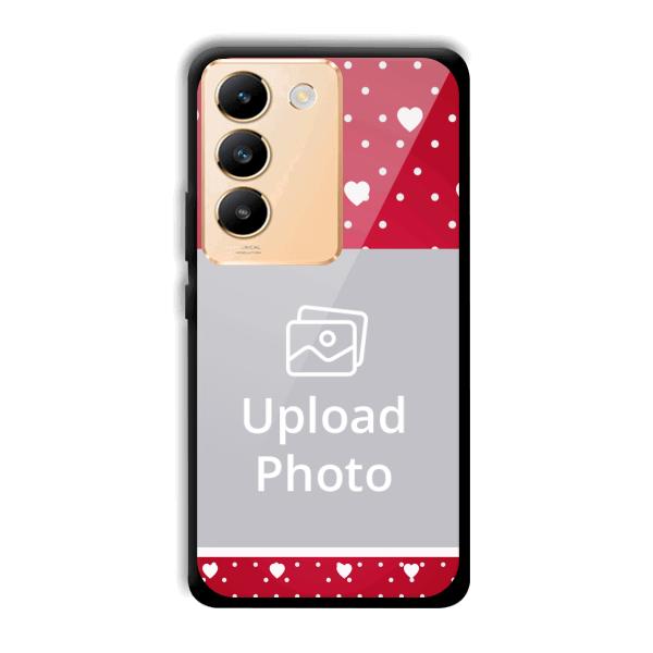 White Hearts Customized Printed Back Cover for Vivo Y200e 5G