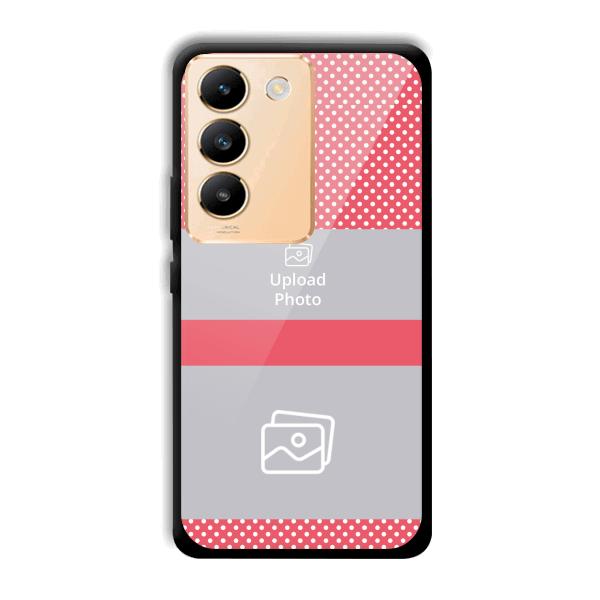 Pink Polka Customized Printed Back Cover for Vivo Y200e 5G