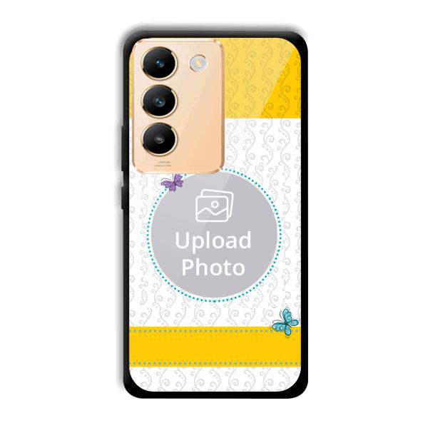 Butterflies & Yellow Customized Printed Back Cover for Vivo Y200e 5G