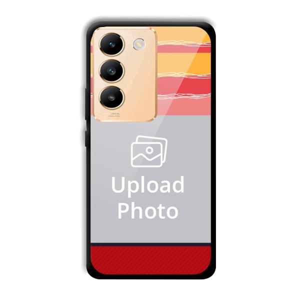 Yellow Pink Customized Printed Back Cover for Vivo Y200e 5G