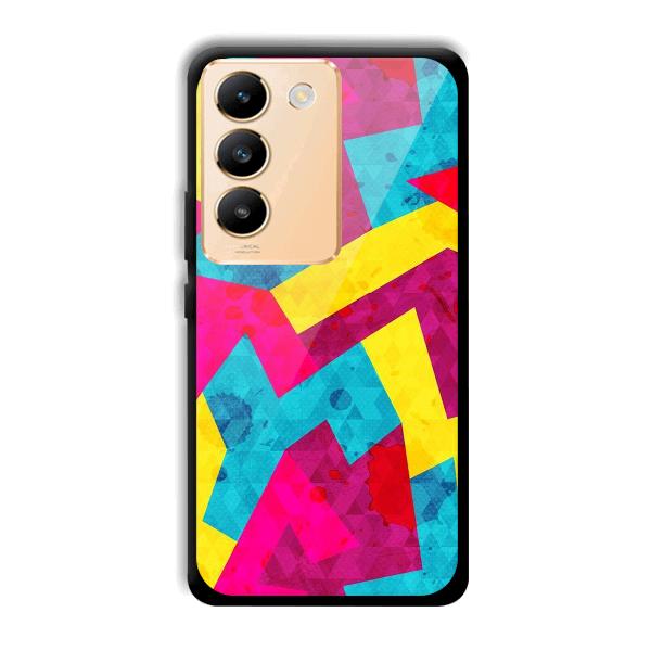 Pink Yellow Pattern Phone Customized Printed Back Cover for Vivo Y200e 5G
