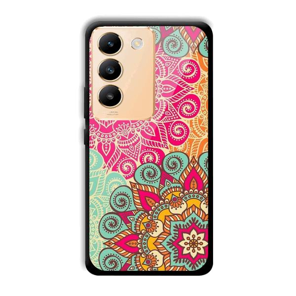 Floral Design Phone Customized Printed Back Cover for Vivo Y200e 5G