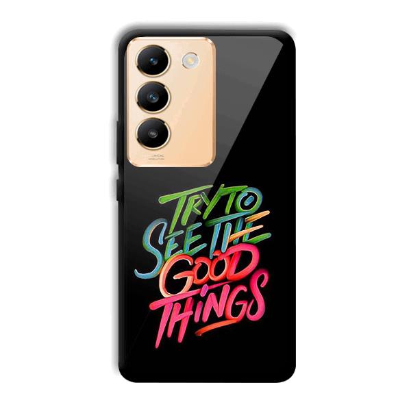 Good Things Quote Phone Customized Printed Back Cover for Vivo Y200e 5G