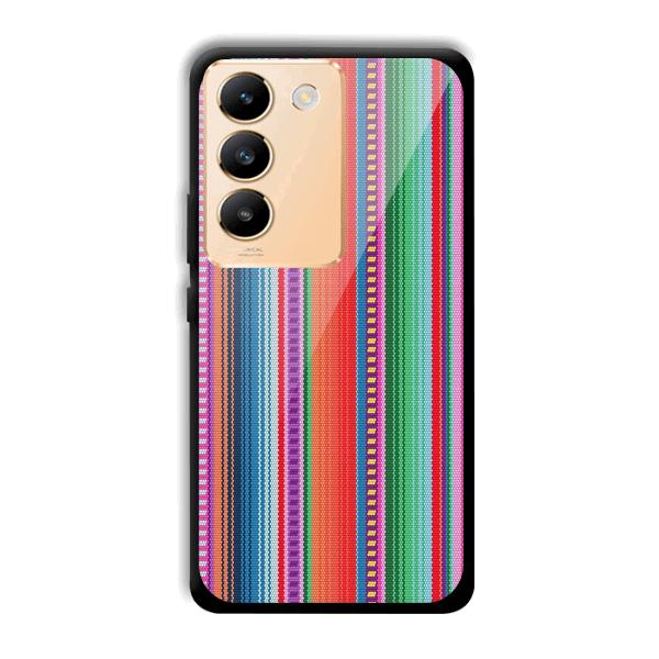 Fabric Pattern Phone Customized Printed Back Cover for Vivo Y200e 5G