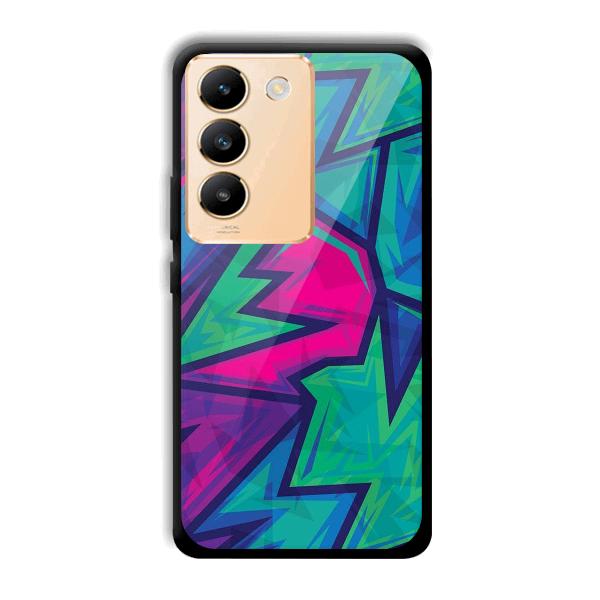 Dark Pink Design Phone Customized Printed Back Cover for Vivo Y200e 5G